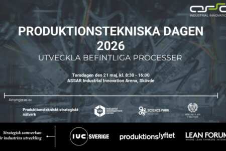 Produktionstekniska dagen 2026 | Utveckla befintliga processer